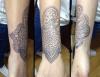 Tatuaje indÃº tribal lleno de espirales